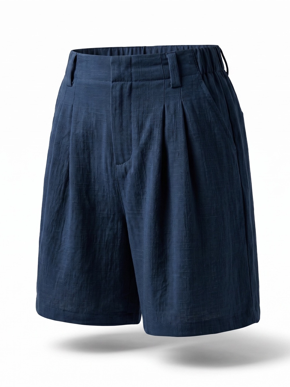 Halara High Waisted Pocket Wide Leg Casual Linen-Feel Bermuda Shorts Size XL
